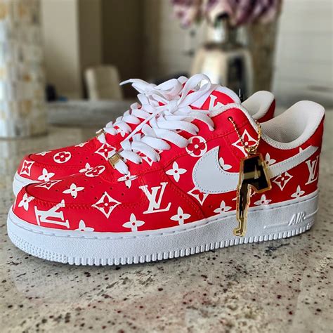 red lv nike air force 1|nike air force 1 original.